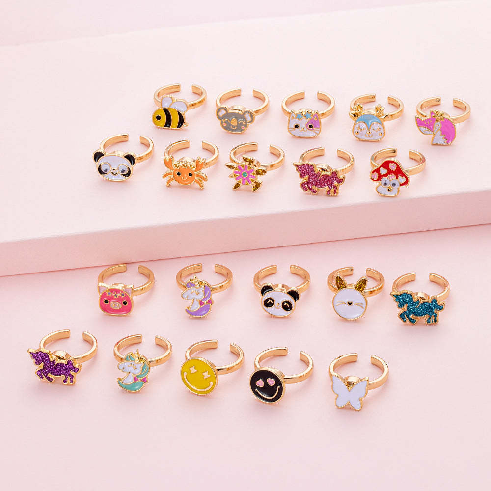 Fidget Rings for Anxiety Adjustable Rotating Rings for Women Girl Best Gifts for Birthday Holiday - soufeelau