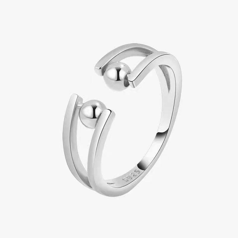 Rotating Ring Relieving Anxiety Adjustable Spinner Ring Jewelry Gift for Women Men - soufeelau