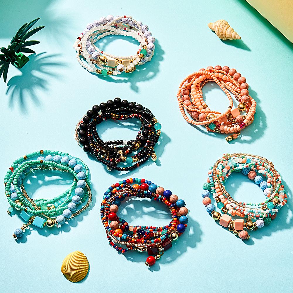 Unique Stacking Bracelets Bohemia Fashion Gifts for Girl - soufeelau