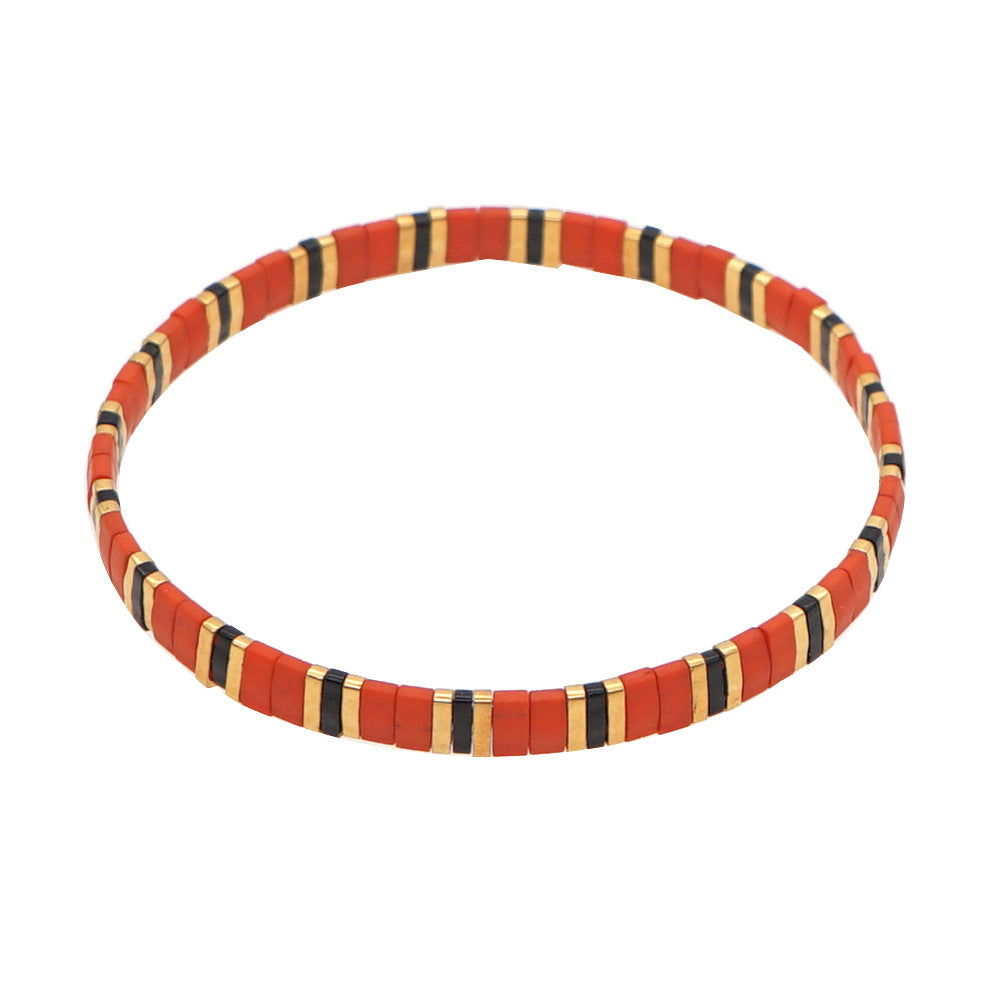Tila Bead Bracelet Red Vintage Fashion Bracelets Gift - soufeelau