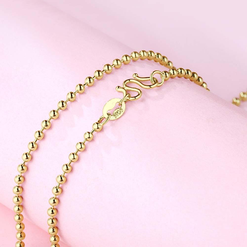 Gold Ball Chain Necklace Minimalist Chain Dainty and Thin Necklace - soufeelau