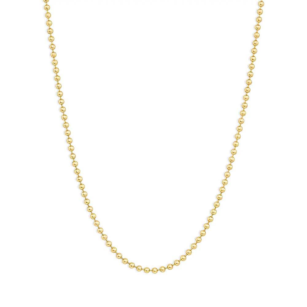 Gold Ball Chain Necklace Minimalist Chain Dainty and Thin Necklace - soufeelau