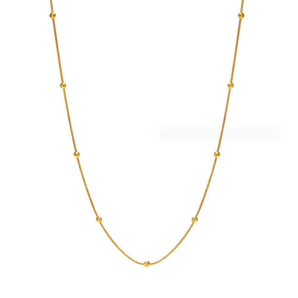 Gold Necklace For Women Minimalist Chain Dainty and Thin Necklace - soufeelau