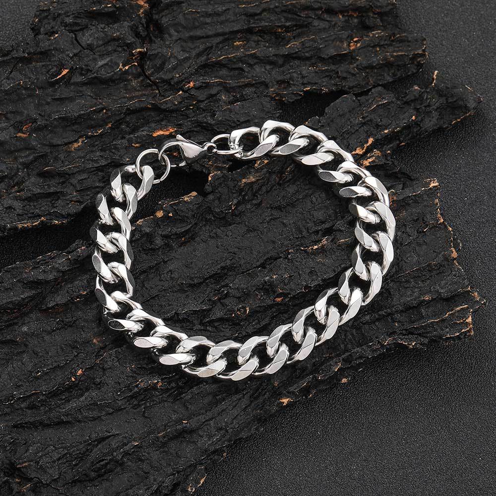 Men's Bracelet Cuban Chain Punk Thick Chain Gift For Boyfriend - soufeelau