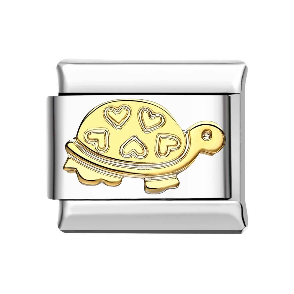 Little Turtle Italian Charm For Italian Charm Bracelets Composable Link - soufeelau