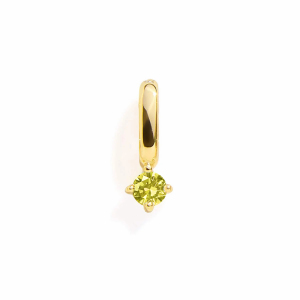 YELLOW TOPAZ CHARM- GOLD