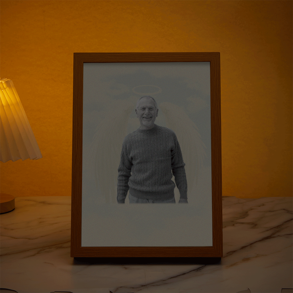 Personalized Custom Miracle Night Light Painting In Memory of A Loved One Who Has Passed Away Memory Ornament Father's Day Gift - soufeelau