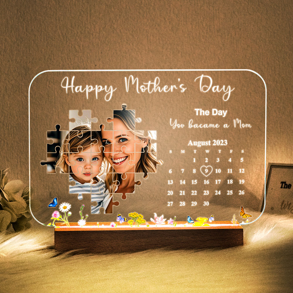The Day You Became My Mother Light Frame Box Personalized Gift Mother's Day Gifts - soufeelau