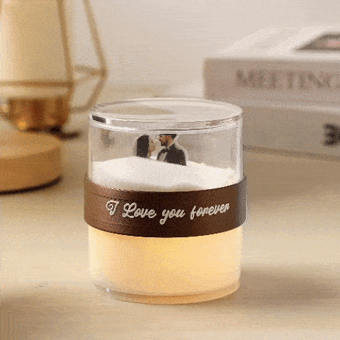 Memorial Gift Customized Night Light Creative Flip Light Acrylic Hourglass Lamp Corporate Campus Anniversary Gift - soufeelau