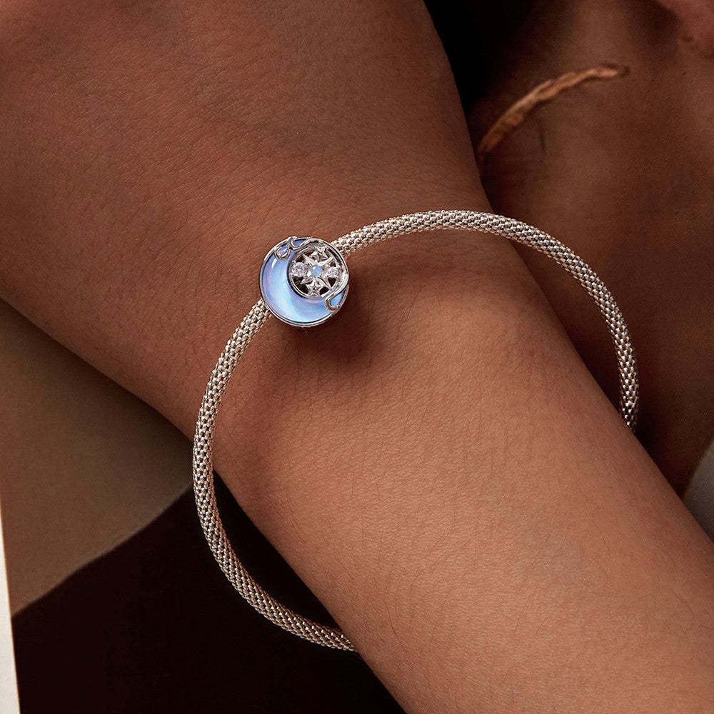 aurora stars moon charm 925 sterling silver xs1958