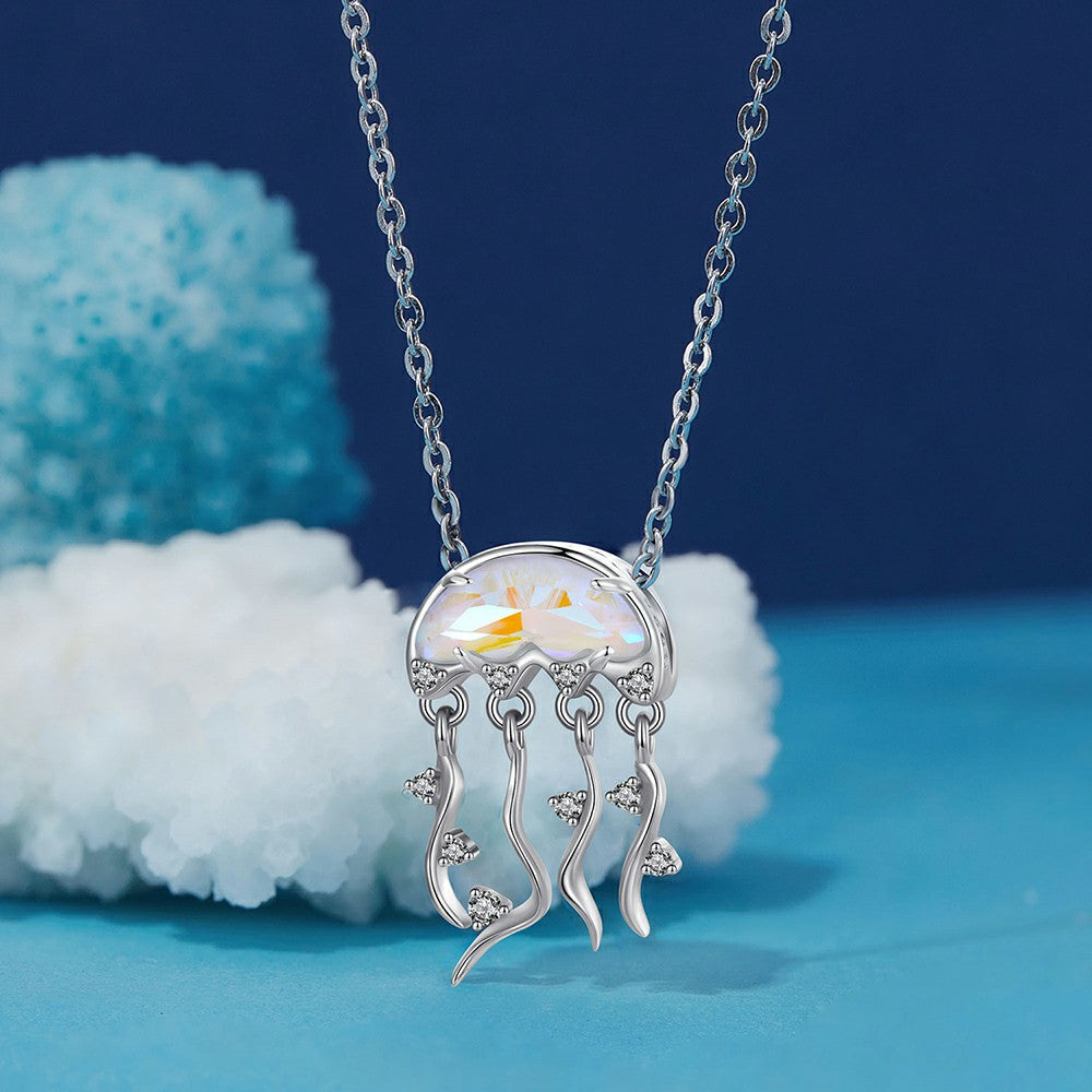 diamond jellyfish charm 925 sterling silver xs1959