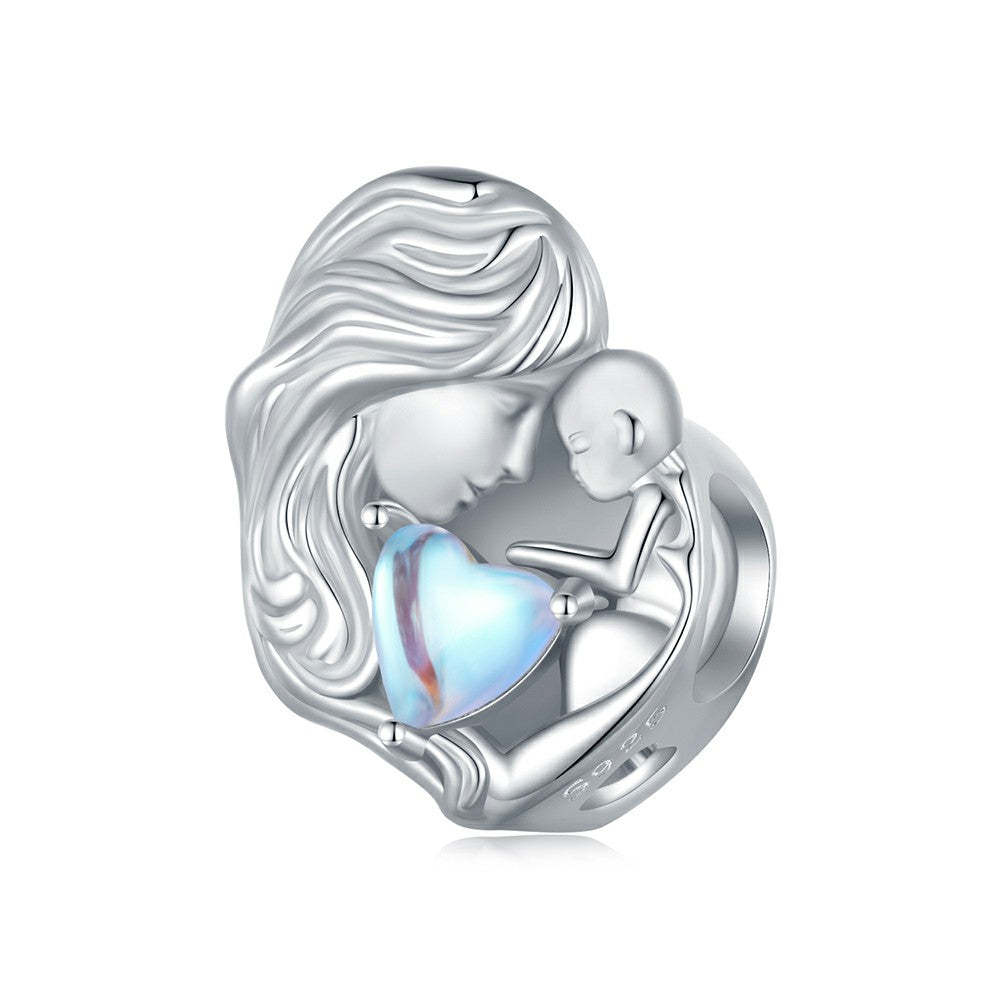 moonstone parent child charm 925 sterling silver xs1985
