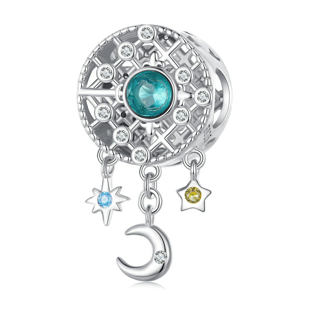 starry dream catcher charm 925 sterling silver xs1993