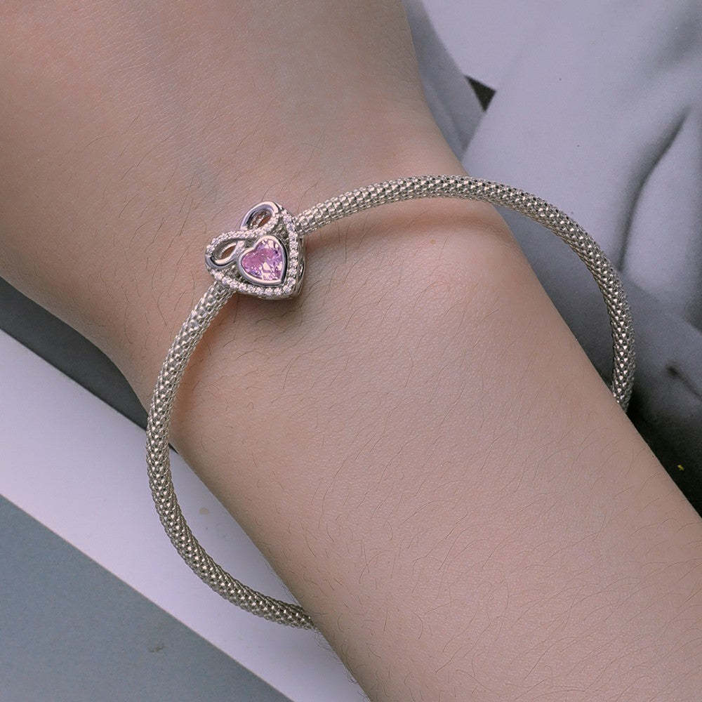 eternal heart charm 925 sterling silver xs2000