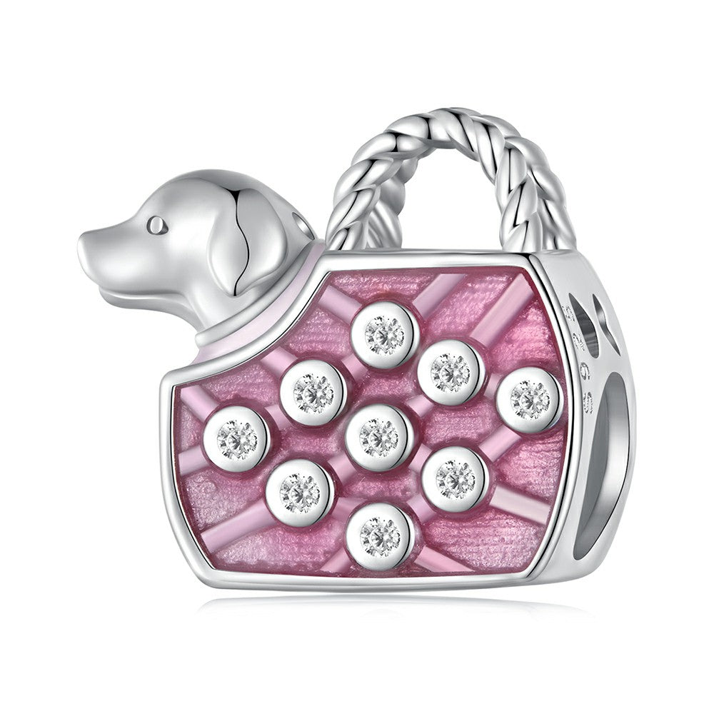 pet dog charm 925 sterling silver xs2004