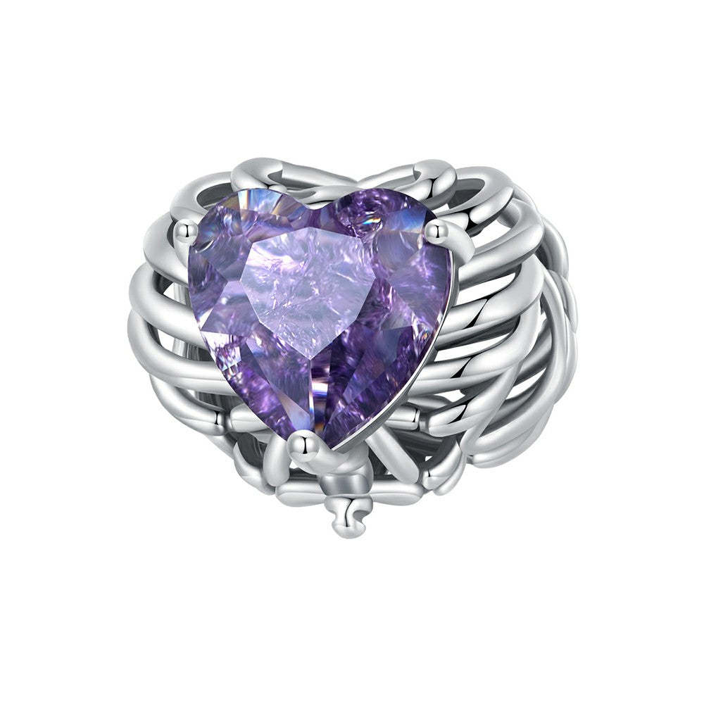skeleton heart charm 925 sterling silver xs2024