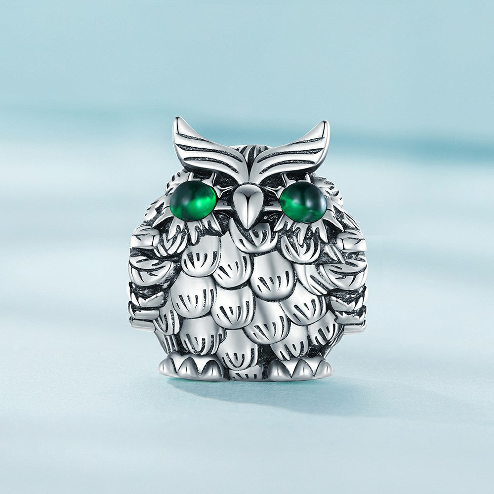 exquisite owl charm 925 sterling silver xs2038