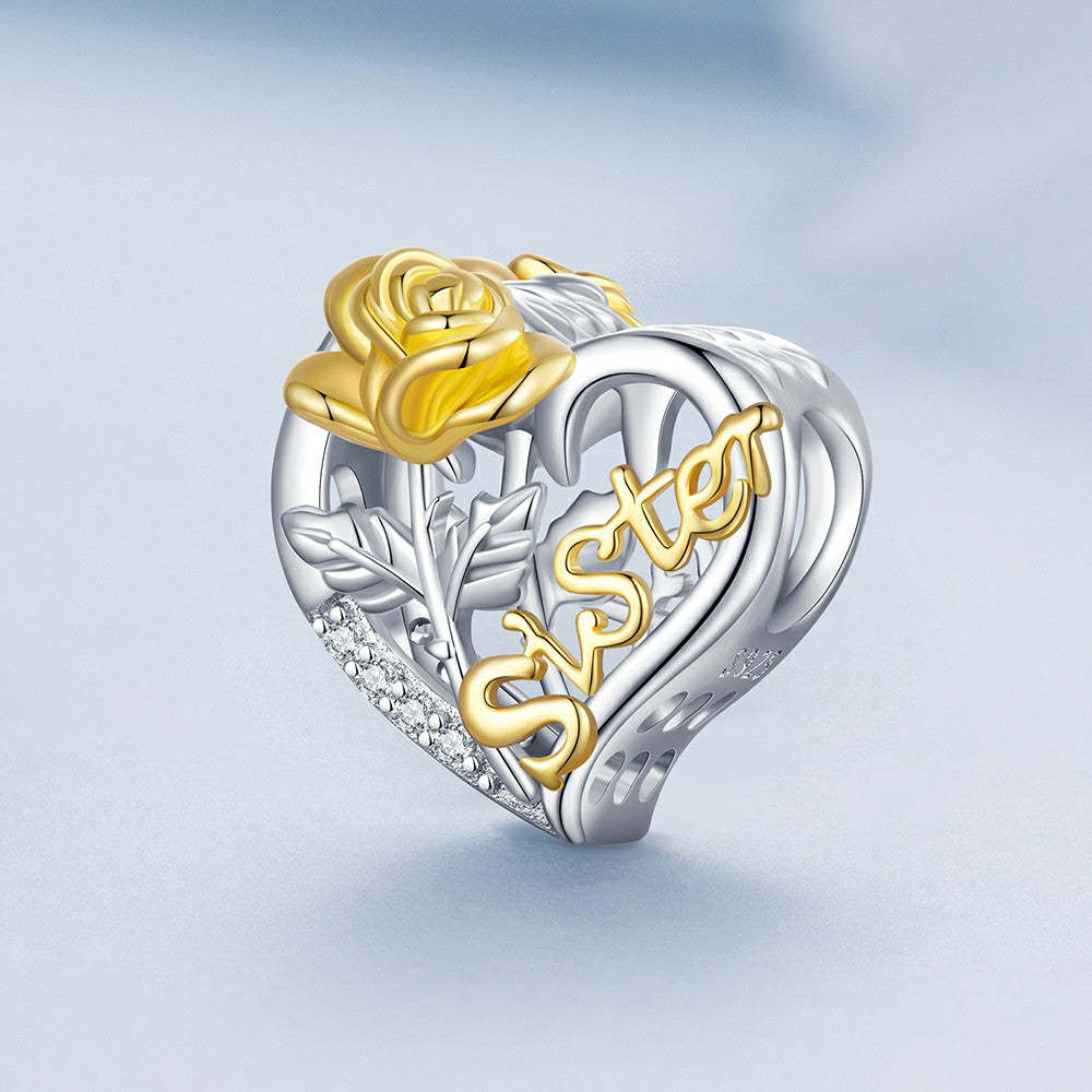 sisters charm 925 sterling silver xs2049