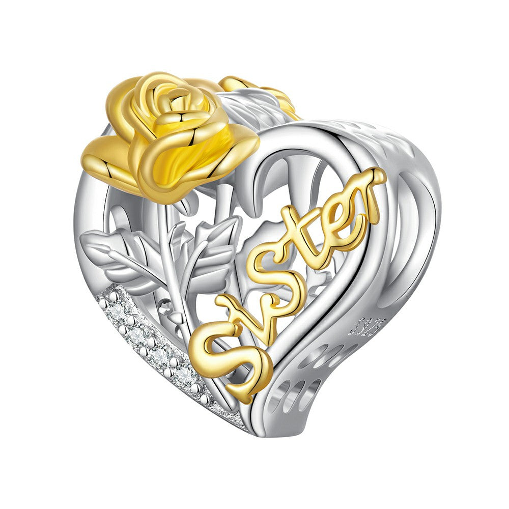 sisters charm 925 sterling silver xs2049