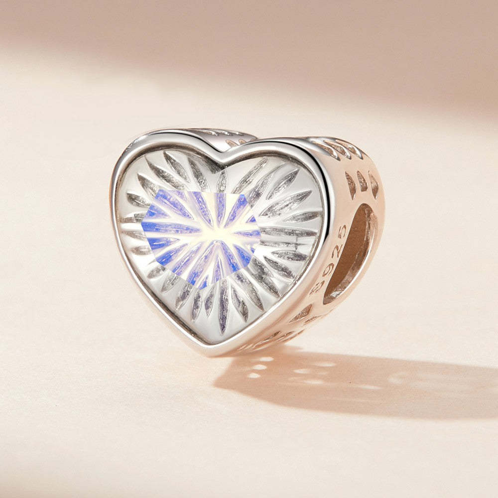 shining heart elegant charm 925 sterling silver xs2100
