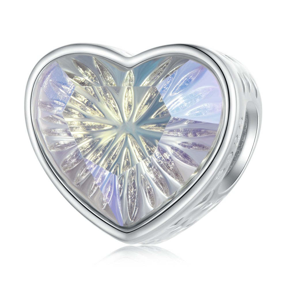 shining heart elegant charm 925 sterling silver xs2100