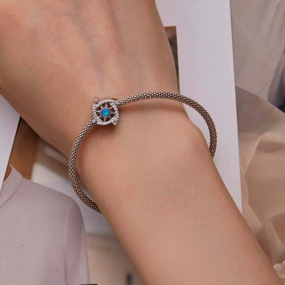 meteor blue sparkling charm 925 sterling silver xs2126