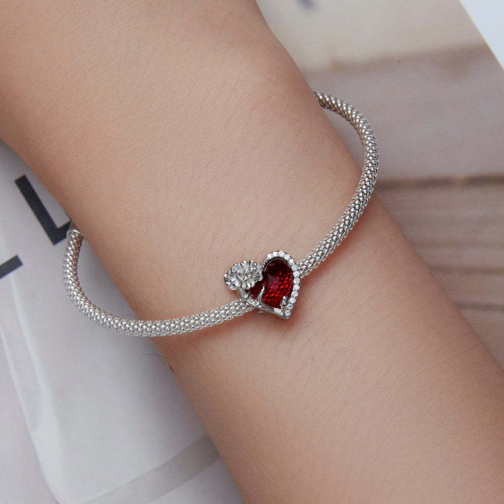 january birthstone red charm 925 sterling silver xs2156