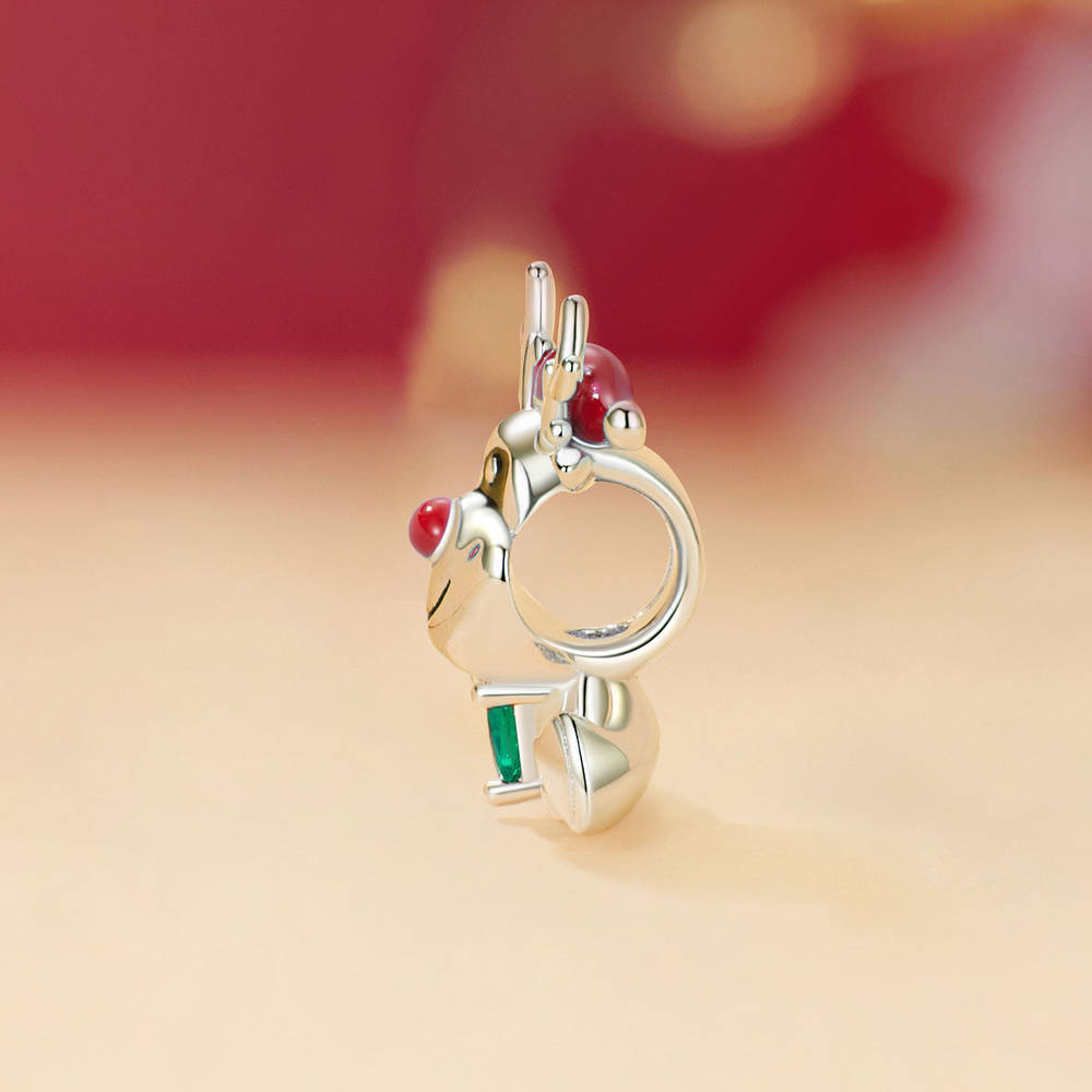 Christmas Elk Charm Silver Christmas Gifts - soufeelau