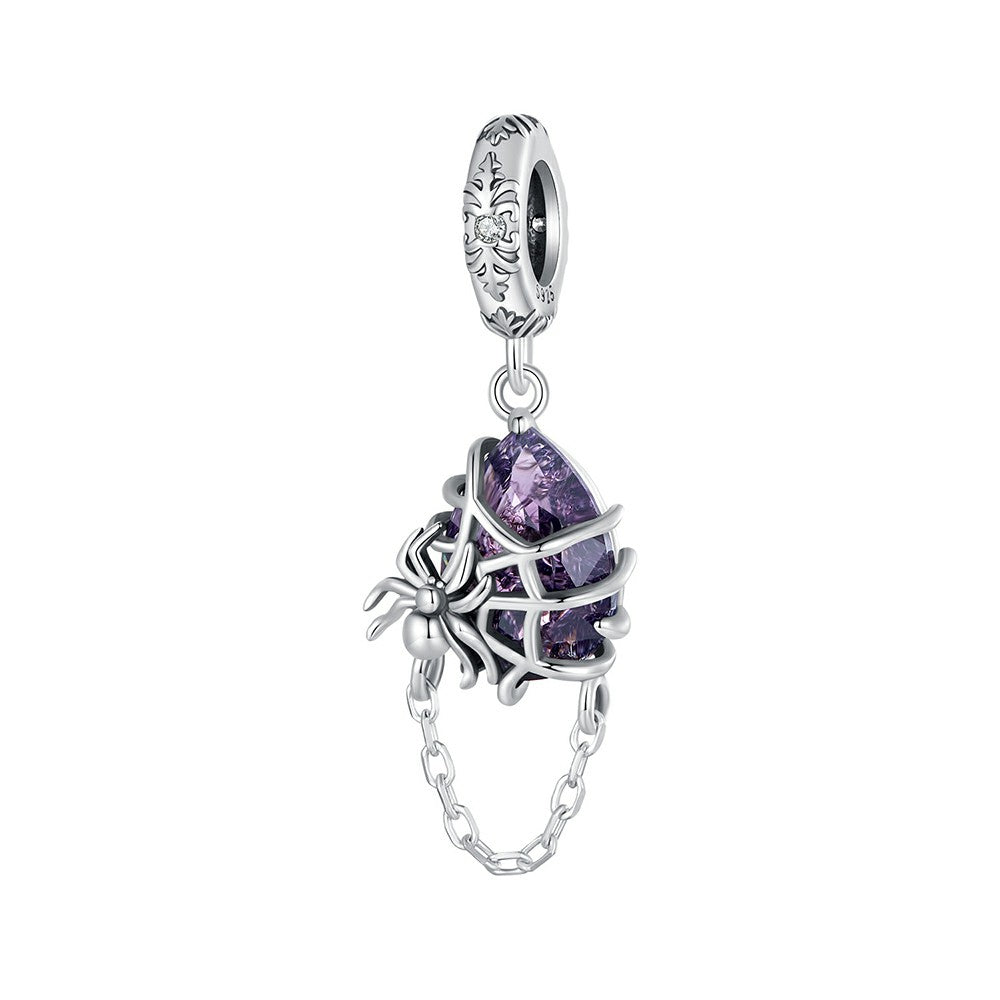 spider dangle charm 925 sterling silver yb2312