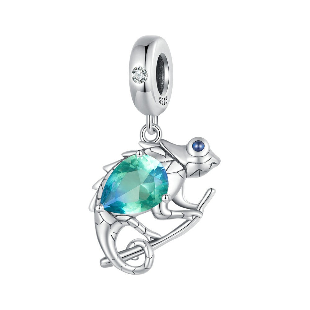 chameleon dangle charm 925 sterling silver yb2333