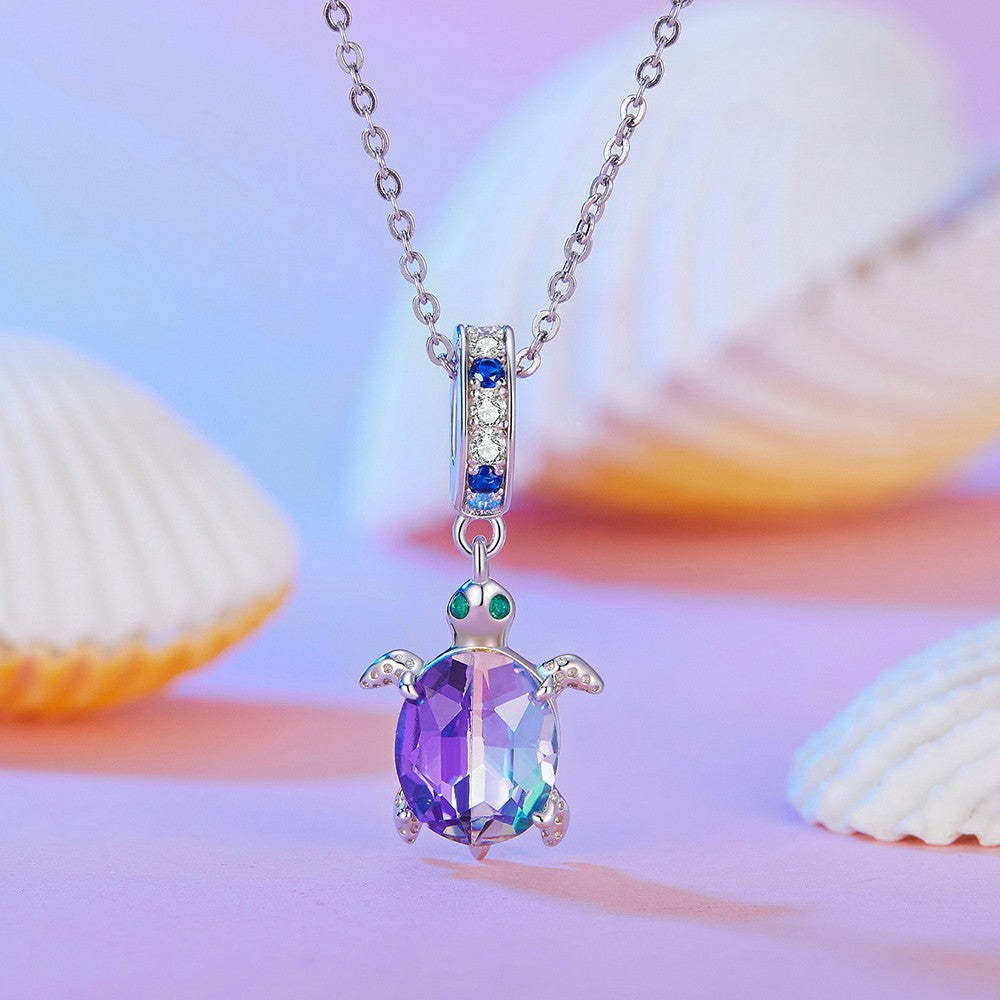 delicate turtle dangle charm 925 sterling silver yb2342