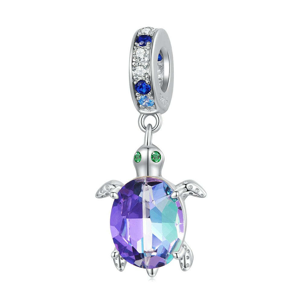 delicate turtle dangle charm 925 sterling silver yb2342