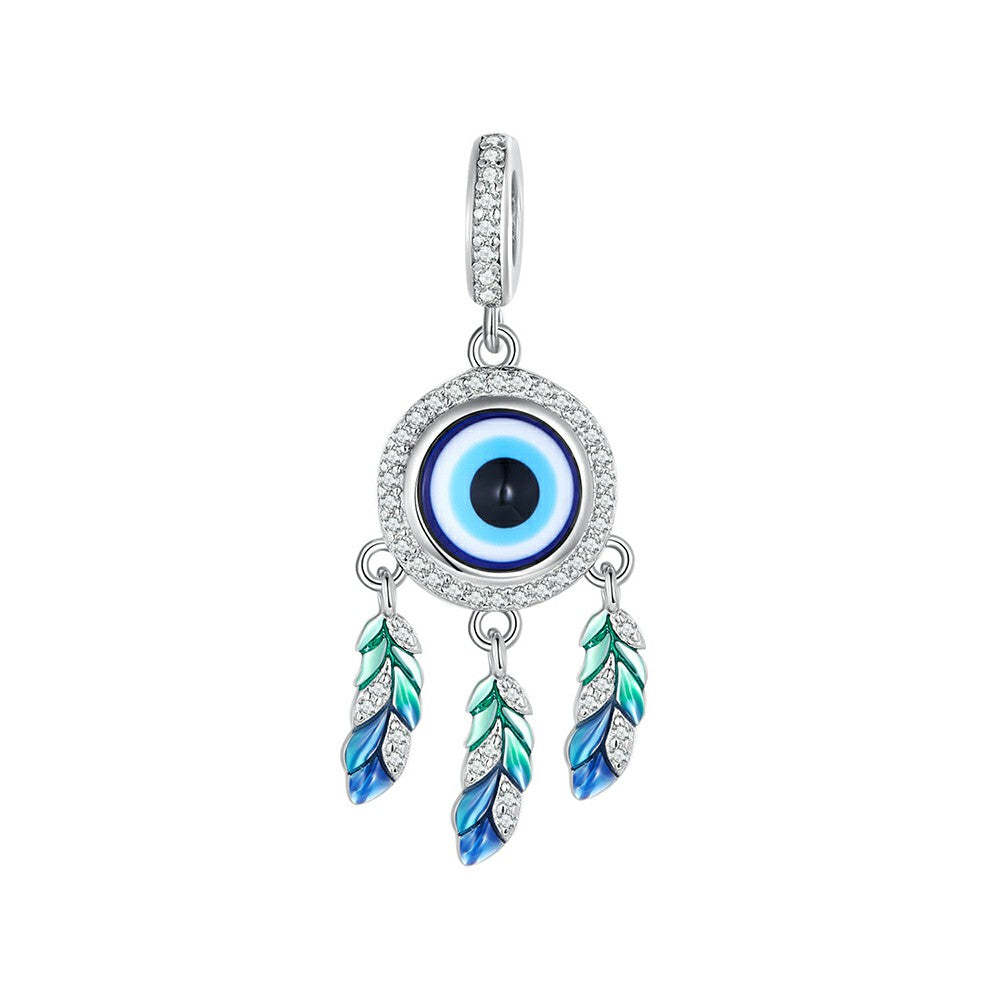 evil eye dangle charm 925 sterling silver yb2370