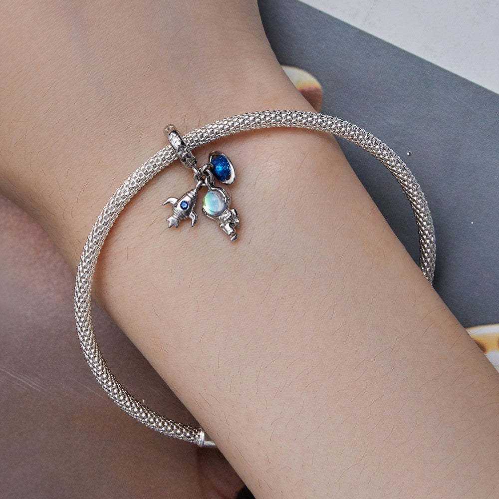 astronaut dangle charm 925 sterling silver yb2371