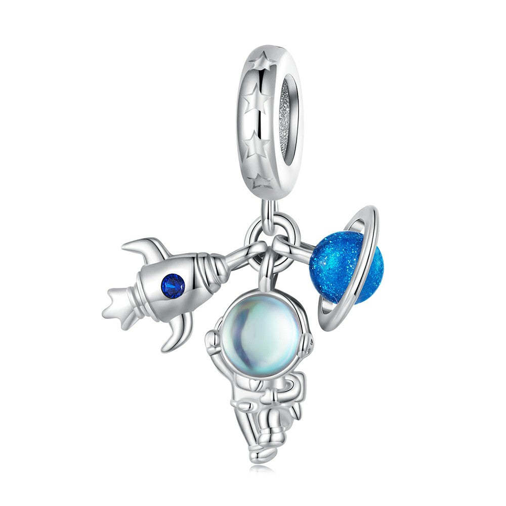 astronaut dangle charm 925 sterling silver yb2371