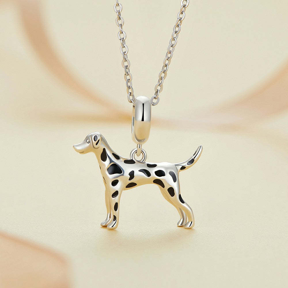 dalmatian dangle charm 925 sterling silver yb2373
