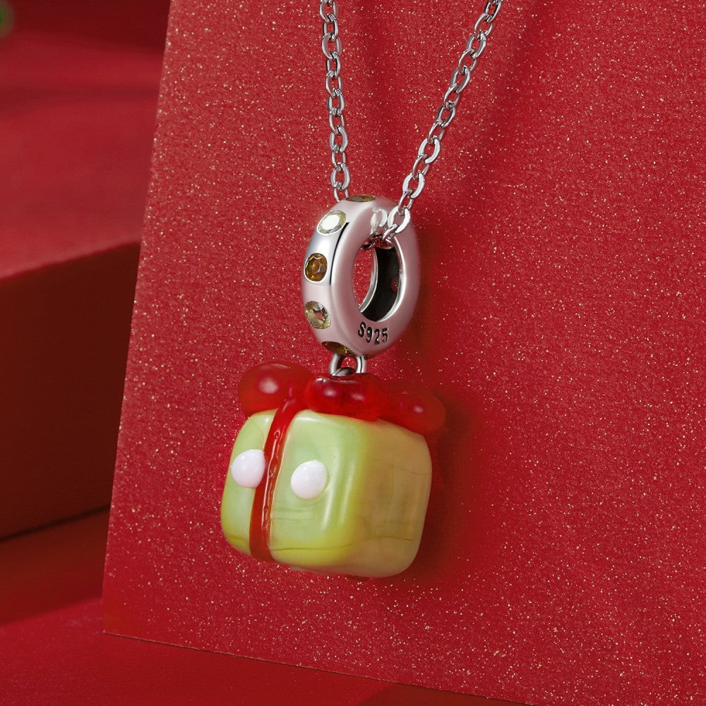 christmas gift dangle charm 925 sterling silver yb2418
