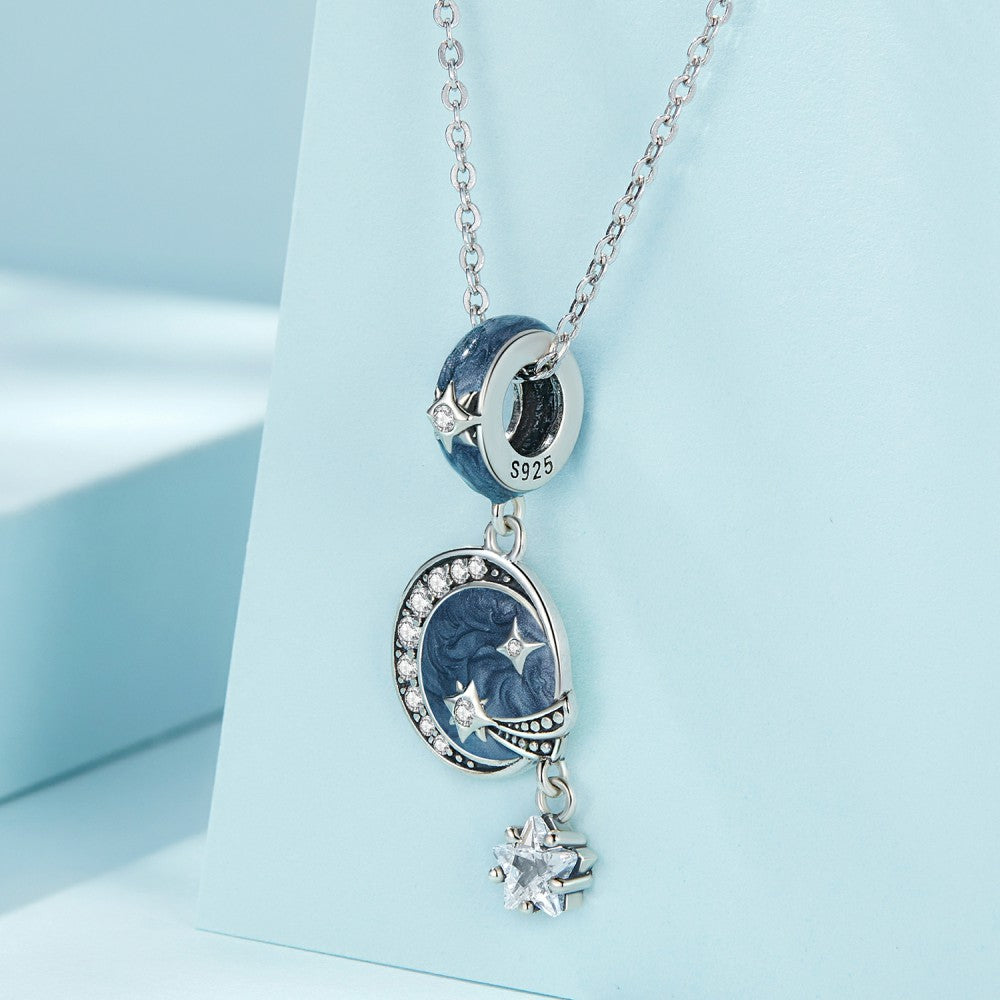 starry sky galaxy dangle charm 925 sterling silver yb2464