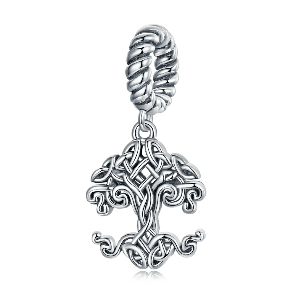 tree of life dangle charm 925 sterling silver yb2466