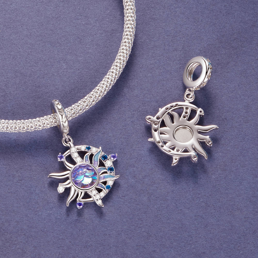 Magic Sun and Moon Pendant Dangle Charm Silver Christmas Gifts - soufeelau