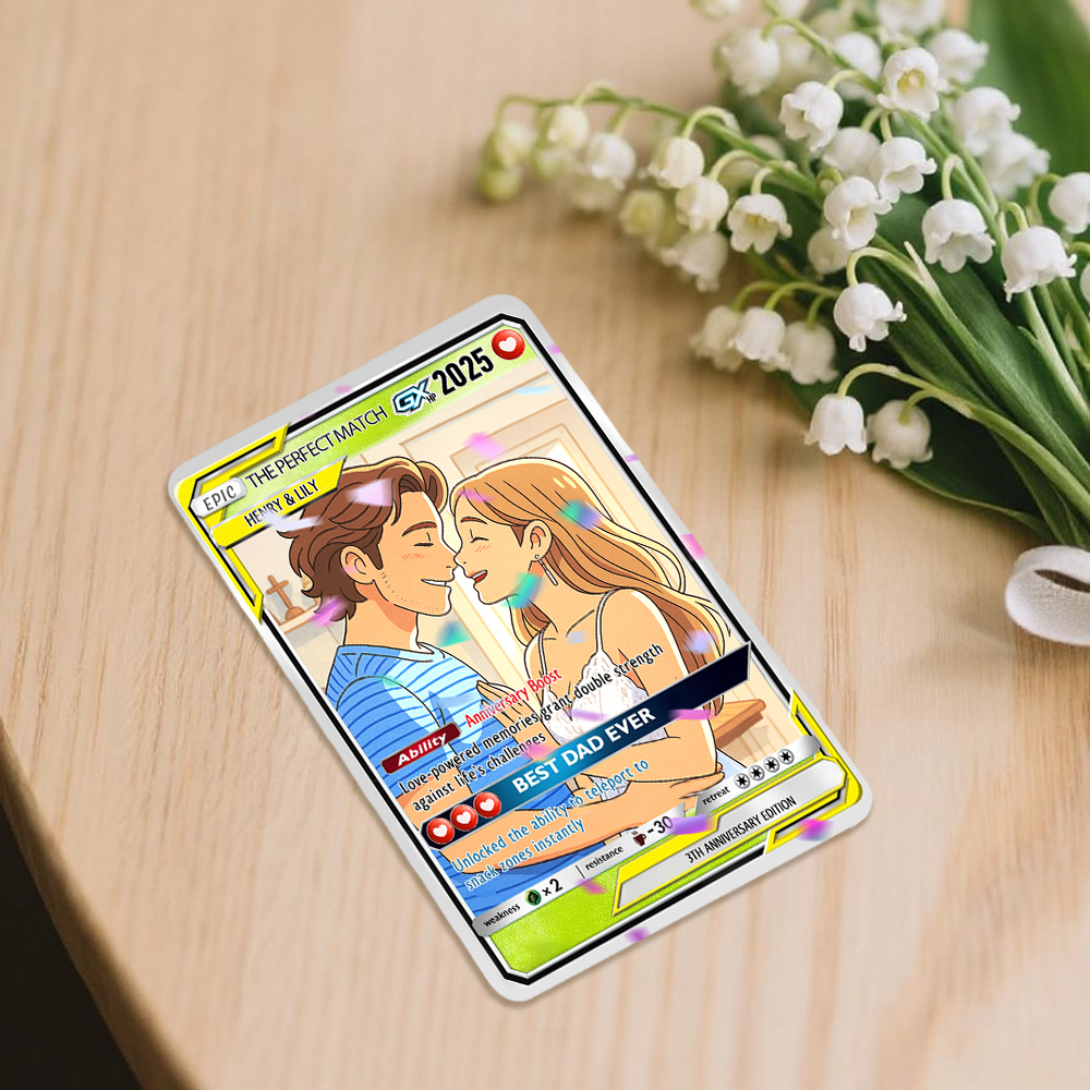 Personalized Poke Card Custom Photo Art Card Wallet Card Gift for Boyfriend - soufeelau