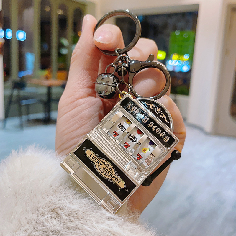 Mini Spinning Machine keychain Cool Designed Keychain Creative Keychain Stress Relief Keychain - soufeelau
