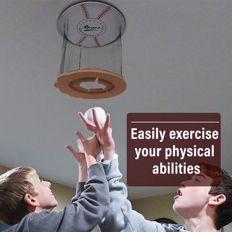 Ceiling-mounted Baseball Hoop for Hanging From the Ceiling Fan Throwing Game for Indoor Training Play Easy to Install for Children - soufeelau
