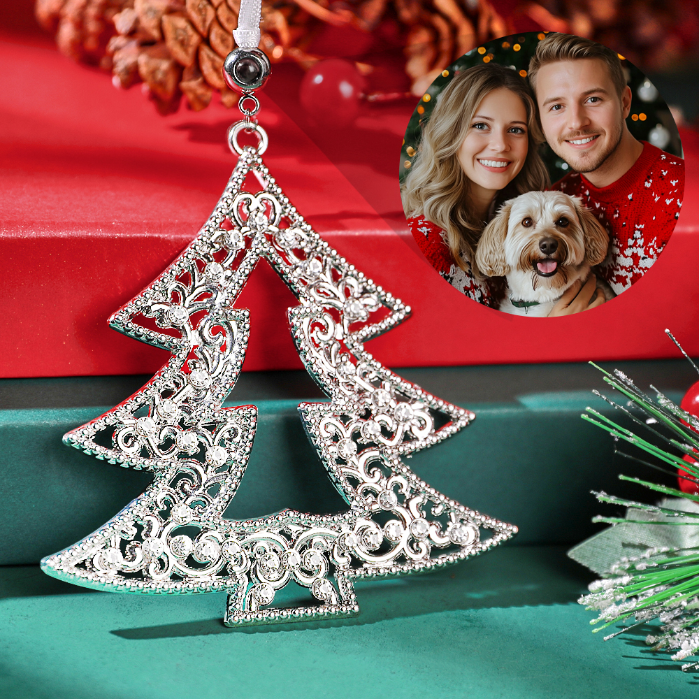 Personalized Christmas Projection Ornaments for Christmas Tree Custom Photo Ornaments Christmas Gifts For Family For Lover
