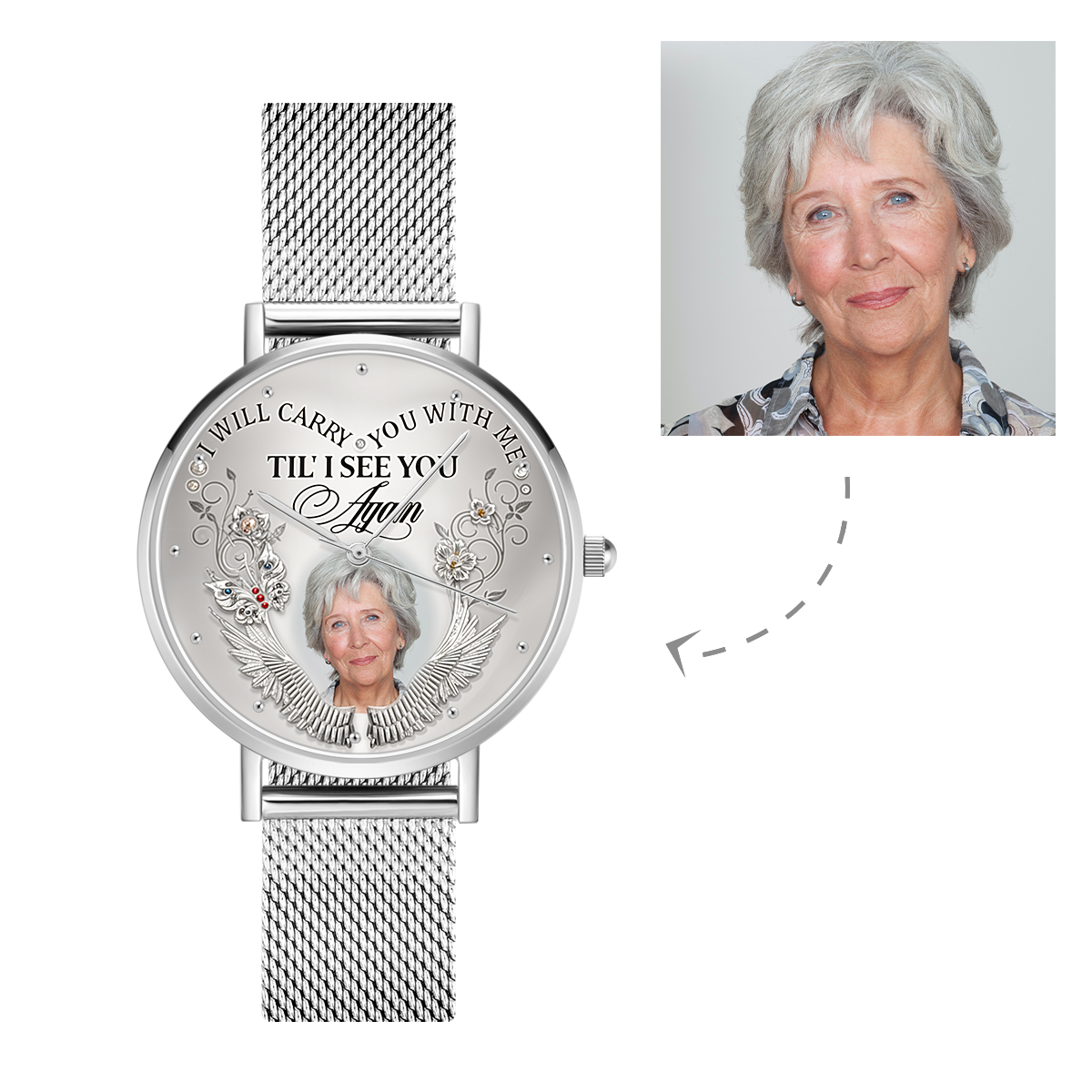 Custom Photo Memorial  Watch Commemorate Gifts - soufeelau
