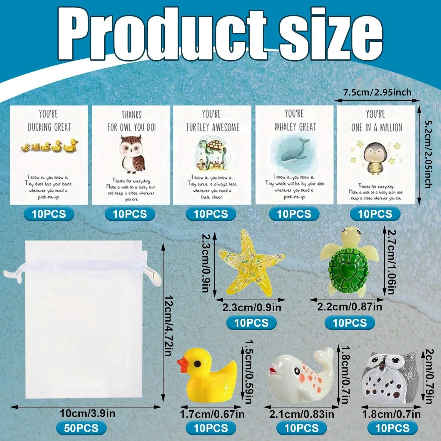 Employee Appreciation Gift For Colleagues Thank You Animal Puns Motivational Note Cards Office Pocket Gifts - soufeelau