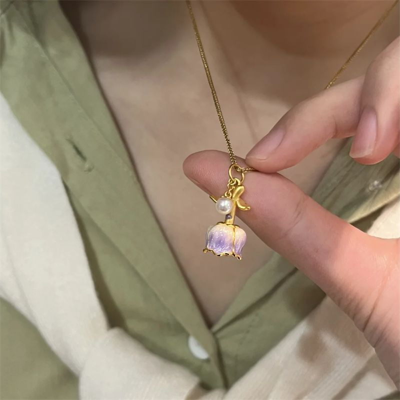 Blooming Rose Necklace - Change Colors with Your Mood Temperature-sensitive Color-changing Necklace Gift for her - soufeelau