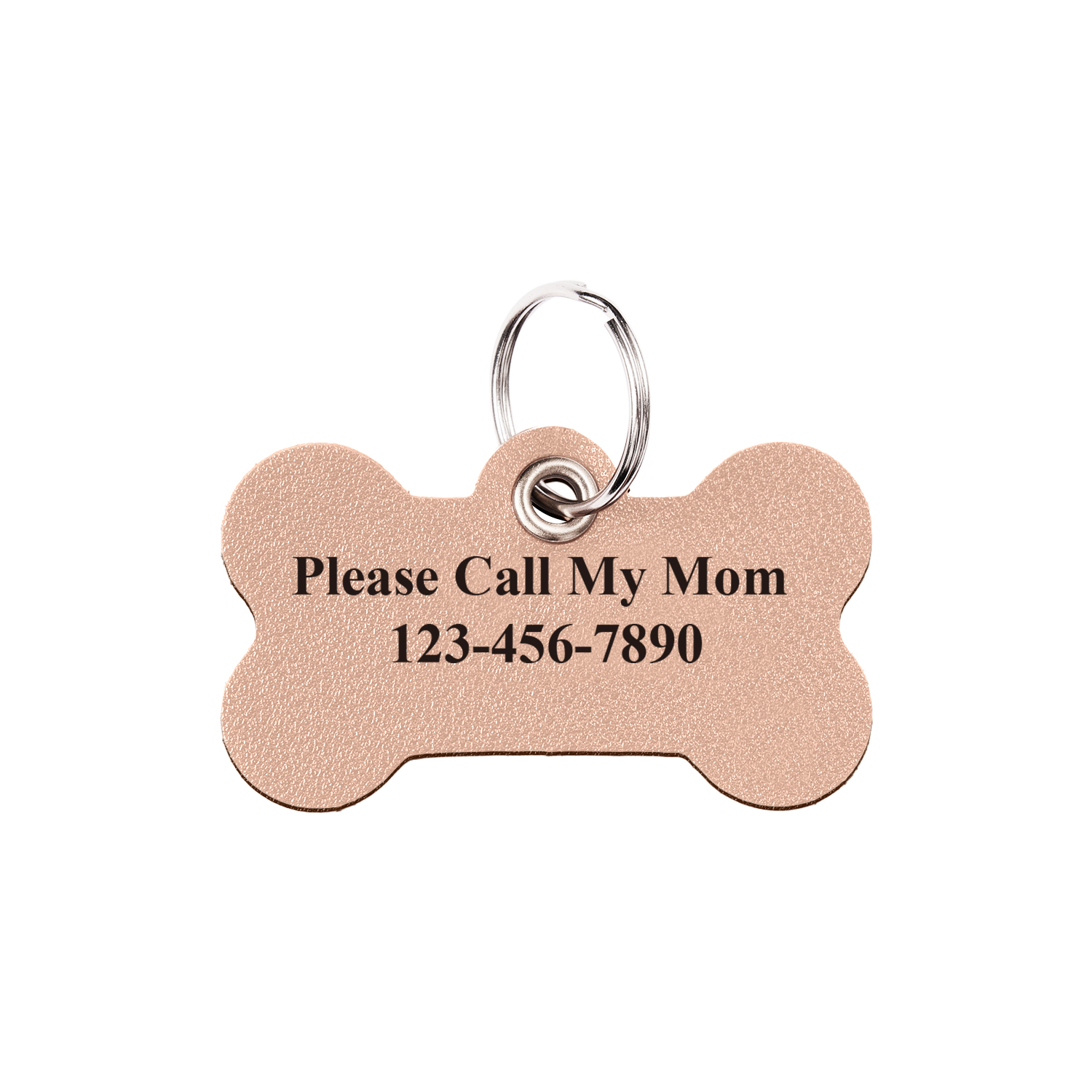 Custom Number Dog Tags Personalized Prevent Lost Pet Pink ID Card - soufeelau