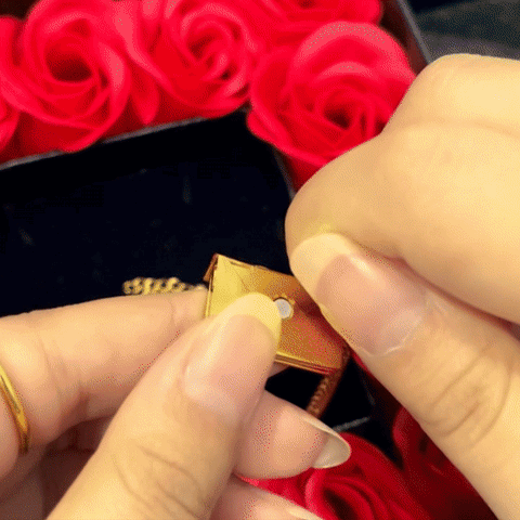 Custom Engraved Necklace Envelope Letter Secret Necklace Message Creative Gifts for Her