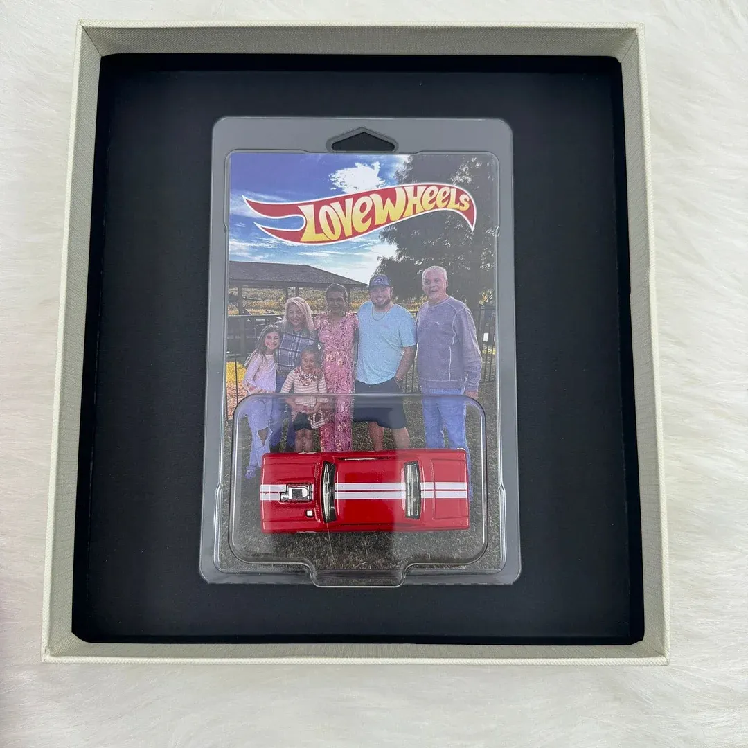Personalized Dream Car Toy - The Perfect Wedding Anniversary Gift for Husband - Love Wheels Car With Photo & Text - soufeelau